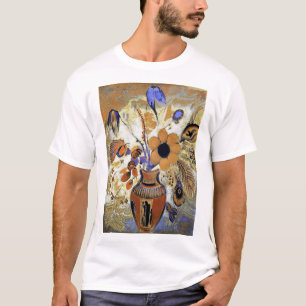 T-shirt Vase étrusque avec fleurs, Redon