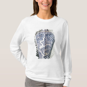 T-shirt Vase octogonal à "Mei- P'ing" avec le blanc