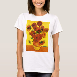 T-shirt Vase Still Life avec 15 tournesols Vincent van Gog