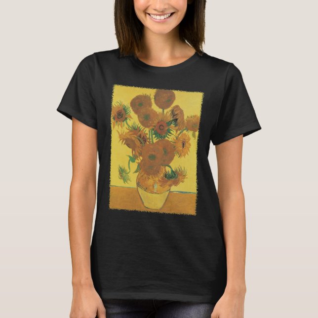 T-shirt Vase Still Life avec 15 tournesols Vincent van Gog (Devant)