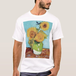 T-shirt Vase with Three Sunglowers 1888 by Vincent van Gog