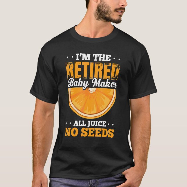 T-shirt Vasectomie des hommes Vasectomie de bébé retraité  (Devant)