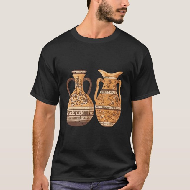 T-shirt Vases de poterie grecque Poterie céramique (Devant)