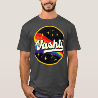 T-shirt Vashti Arc En Ciel Dans L'Espace Style Vintage