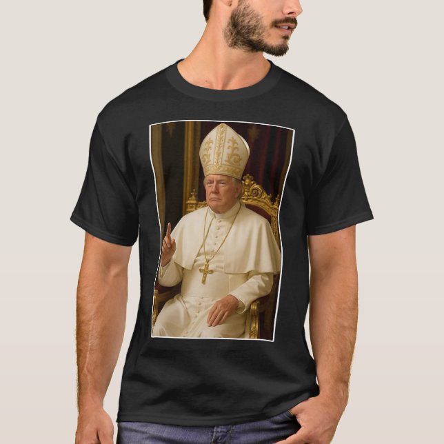 T-shirt Vatican Christian Un nouveau pape politique amusan (Devant)