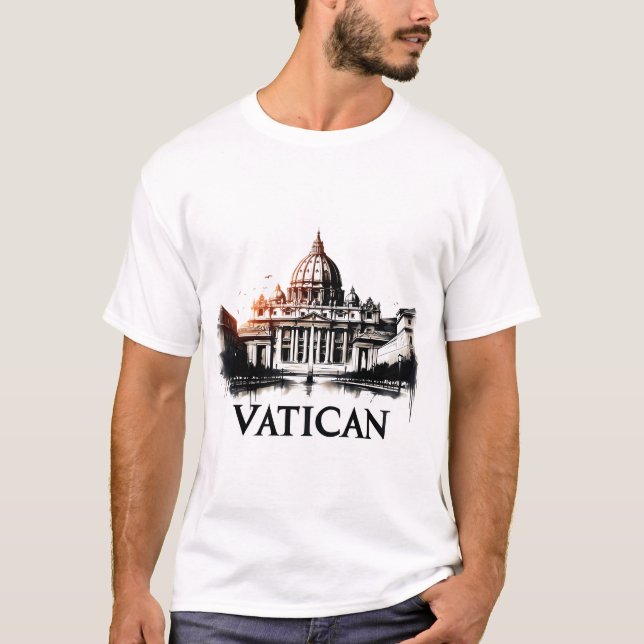 T-shirt Vatican City Travel Vintage (Devant)