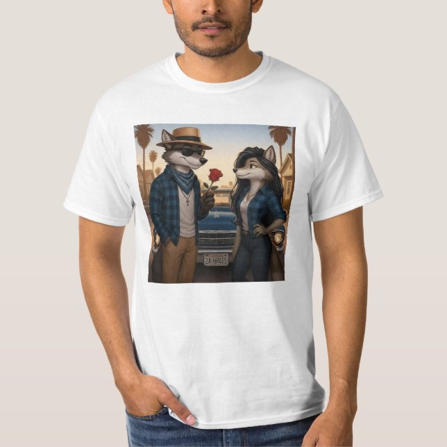 T-shirt Vato Lobo "Valentines" (Devant)