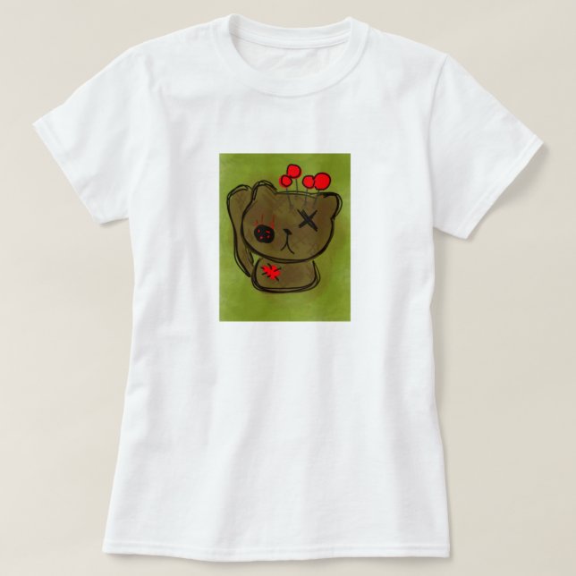 T-shirt Vaudou Kitty (Design devant)