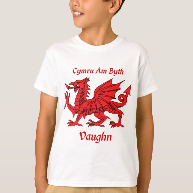 T-shirt Vaughn Welsh Dragon (Devant)