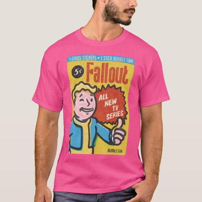 T-shirt Vault Guy Bubble Gum card friends family (Devant)