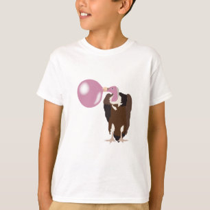 T-shirt Vautour de la bulle soufflant la bulle