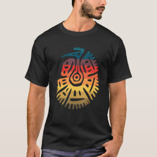 T-shirt Vautour des oiseaux mayas aztèques Art incan