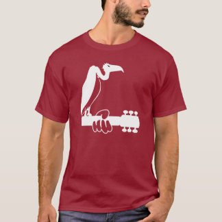 T-shirt Vautour sur un cou de guitare