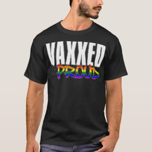 T-shirt Vaxxed Proud LGBTQ Pride Flag Pro Vaccine Premiu