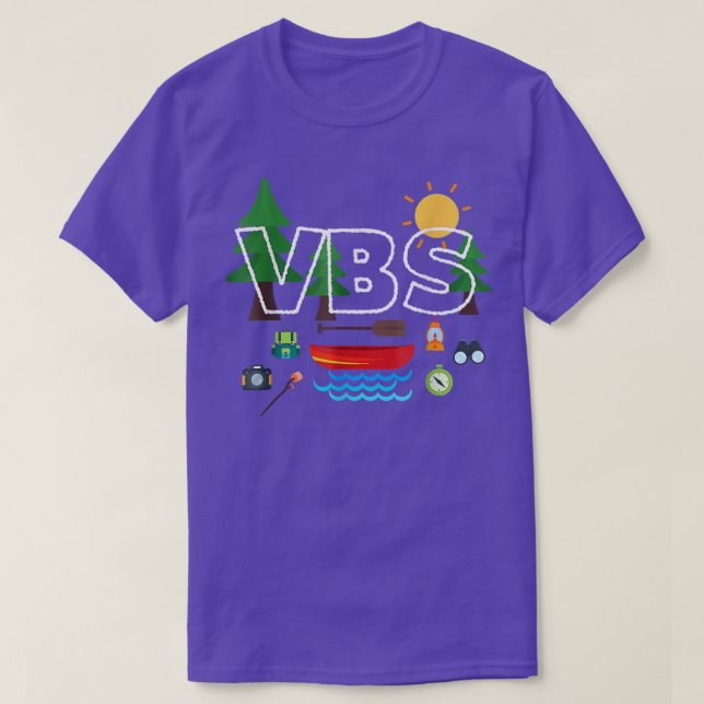 T-shirt VBS Crew CapingVacation Bible School Camping (Design devant)
