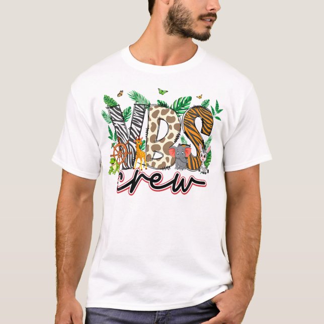 T-shirt Vbs Crew Vbs 2024 Vacation Bible School Jungle Adv (Devant)