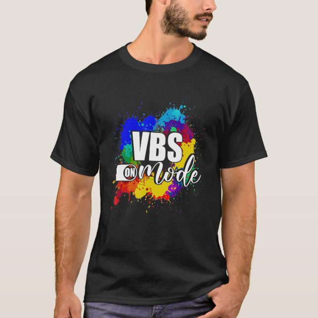 T-shirt VBS Mode Sur Enfants Vacances Bible School Camp d' (Devant)