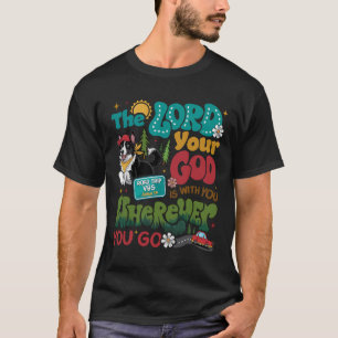 T-shirt Vbs Road Trip En Route Avec Dieu 2025 Adolescents