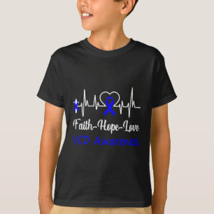 T-shirt Vcd Sensibilisation battement de coeur Croix chrét