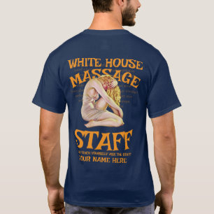 T-SHIRT VD MST ROUGE COLLIER CAMION RESTO SALON MASSAGE JE