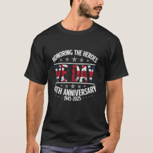 T-shirt VE Day 2025 2ÈME GUERRE MONDIALE 80e anniversaire