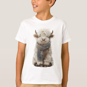 T-shirt Veau des Highlands dans une douce écharpe pour enf