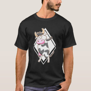 T-shirt Veau faisant le dab pour vache Éleveur de bovins W