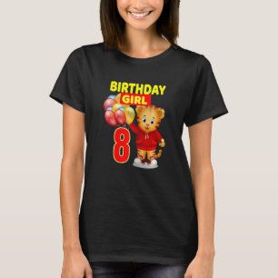 T-shirt Vebyhogh Daniel Tiger 8 ans Anniversaire fille