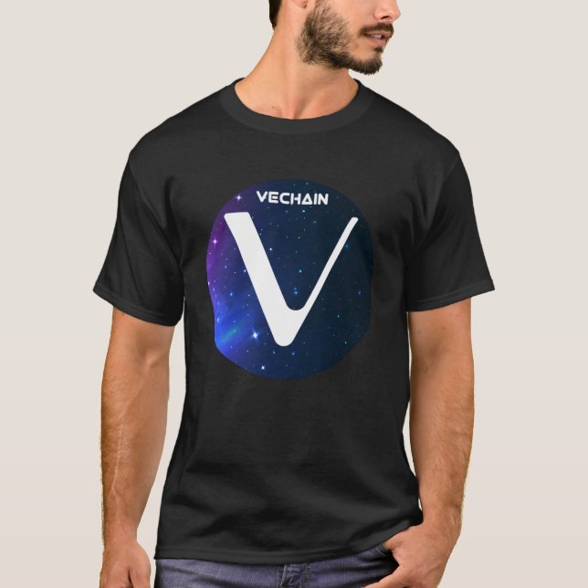 T-shirt VeChain Cryptomonnaie Space Galaxy VET Crypto Moo (Devant)