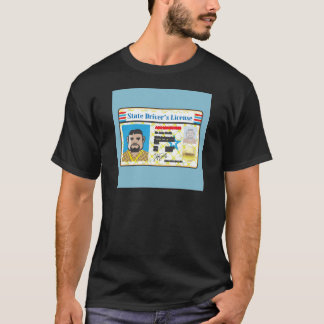 T-shirt Vecteur de carte d'identité à photo d'homme du