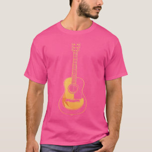 T-shirt Vecteur de guitare acoustique