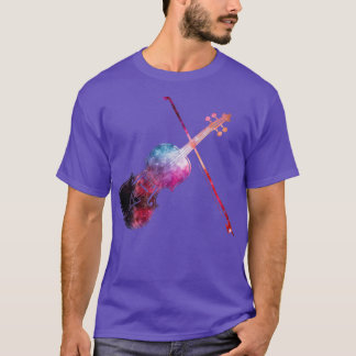 T-shirt Vecteur de violon de galaxie