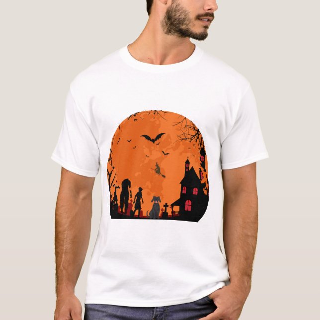 T-shirt vecteur halloween (Devant)