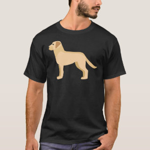 T-shirt Vecteur Labrador Retriever actif