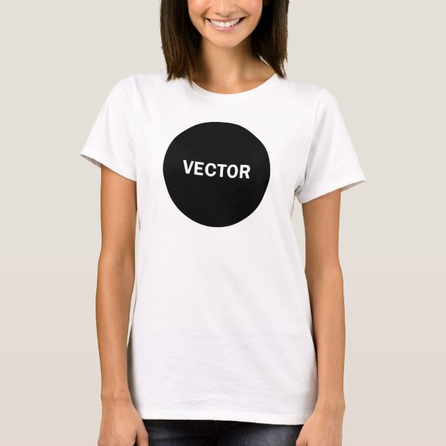 T-shirt vecteur/raster (Devant)