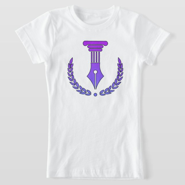 T-Shirt Vecteur Violet & Noir (Poser)