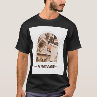 T-shirt Vecteurs de chemise à demi-manches, icônes, graphi