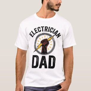 T-shirt vectoriel avec gravure vintage Papa électr