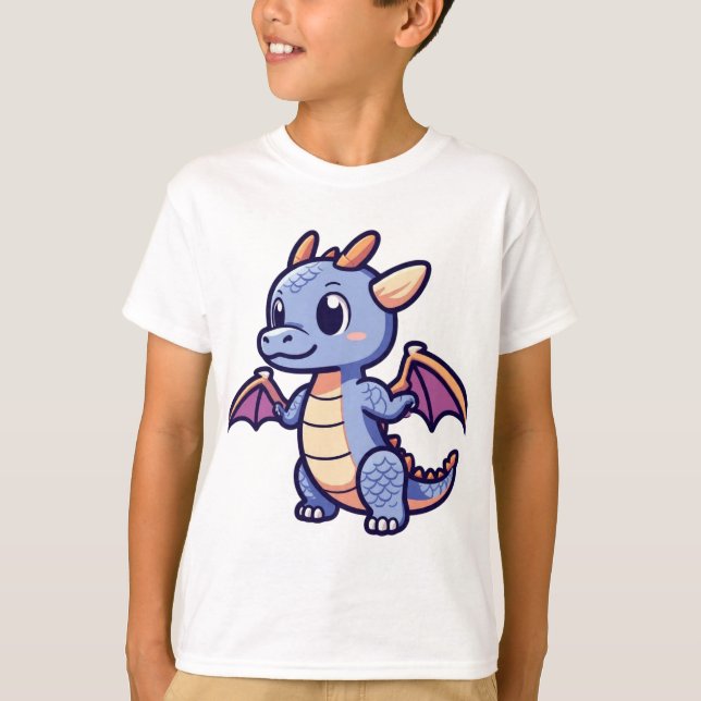 T-Shirt Vectoriel de Style Anime avec Mascotte de  (Devant)