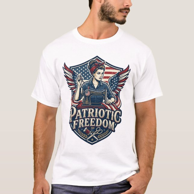T-shirt vectoriel graphique de maman couturière pa (Devant)