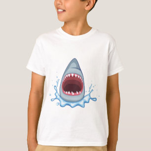 T-shirt vectorstock_383155 Dents de requin caricaturés af
