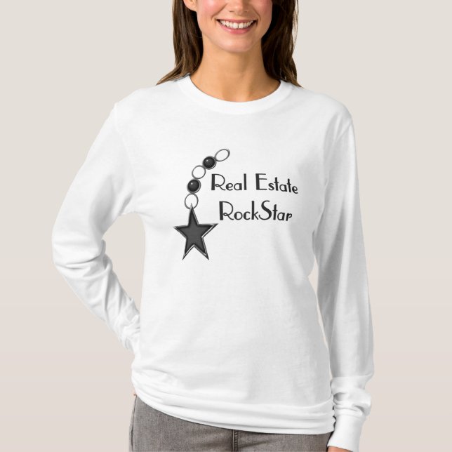 T-shirt Vedette du rock d'immobiliers (Devant)