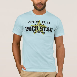 T-shirt Vedette du rock d'optométriste par nuit