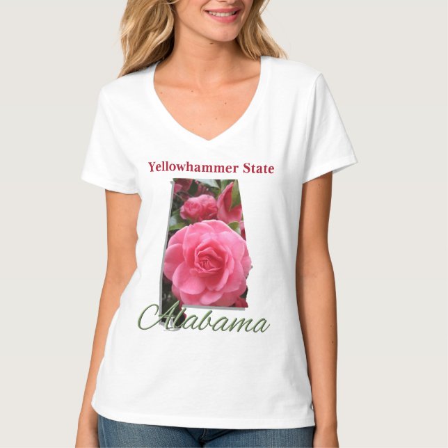 T-shirt Vee-Tee de base pour femmes - ALABAMA (Devant)