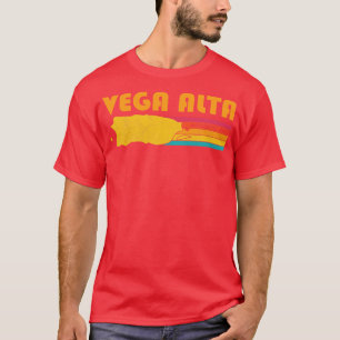 T-shirt Vega Alta Porto Rico Vintage Souvenir désorganisé