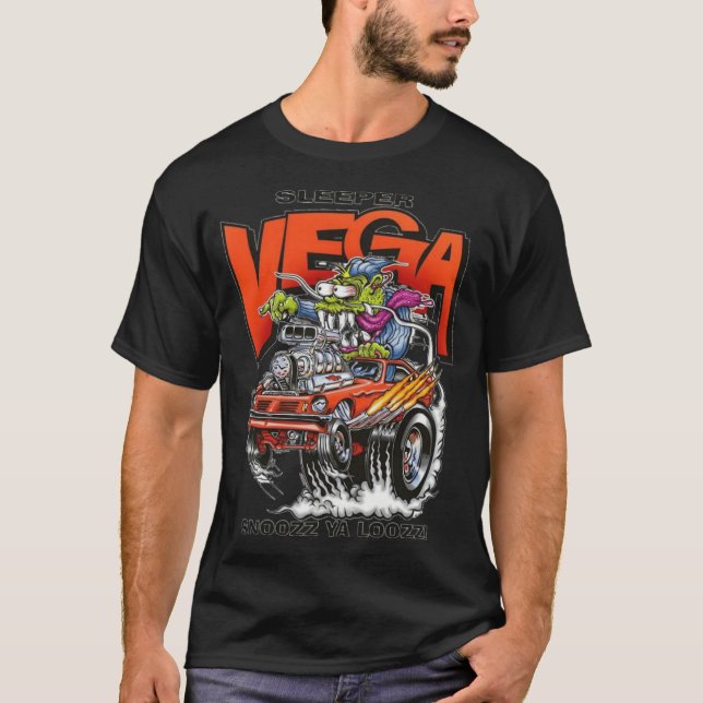 T-shirt Vega chevy design funky amis (Devant)