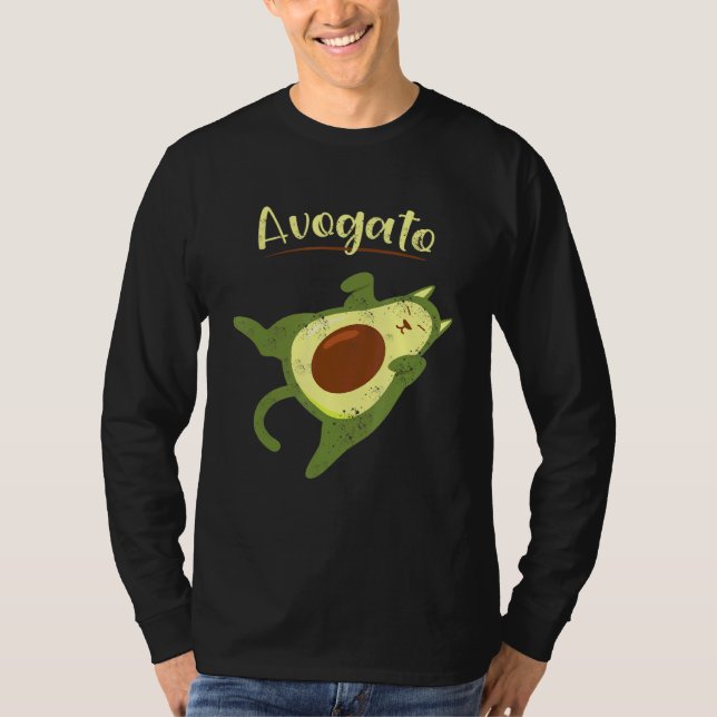 T-shirt Vega Food Avogato Domestique Chat Kitty Animal pou (Devant)