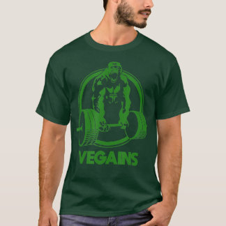 T-shirt Vegains Mignonne Poids Bodybuilding Fitness Id