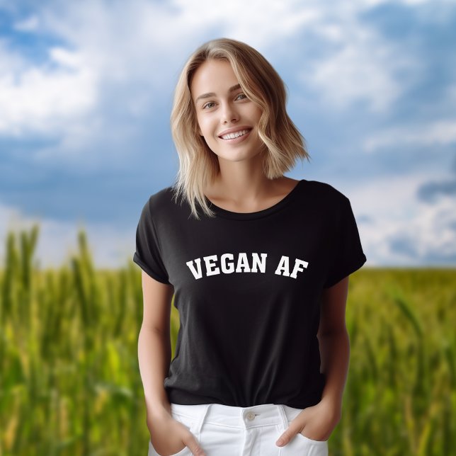 T-shirt Vegan AF Minimaliste (Créateur téléchargé)