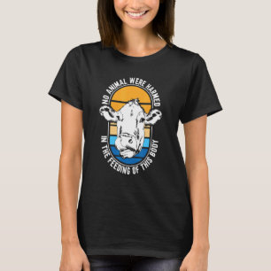 T-shirt Vegan Aucun Animal N'A Été Nuisible À L'Alimentati
